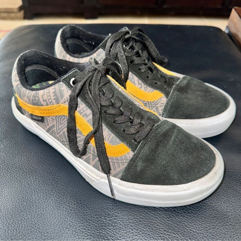Vans Black and Yellow Men's Sneakers